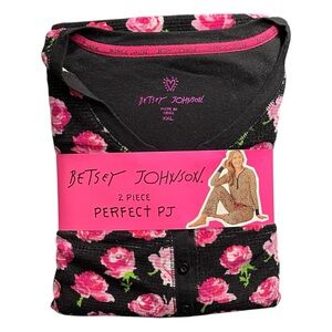 BETSEY JOHNSON - Long Sleeve “Perfect PJ” 2-Piece Sleep Set - NEW - XXL